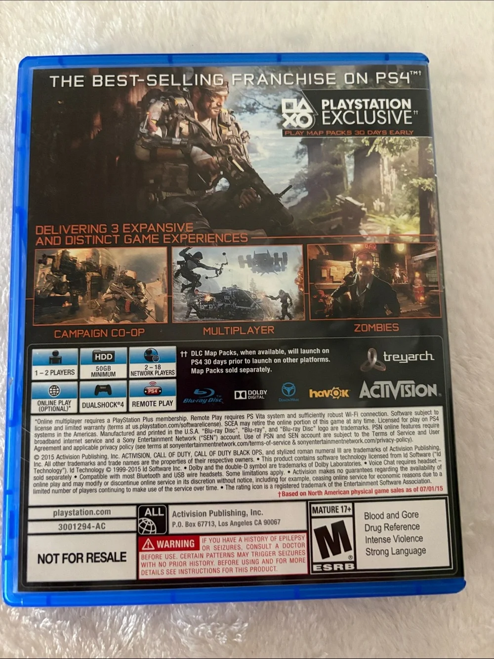 Call of Duty: Black Ops III PlayStation 4